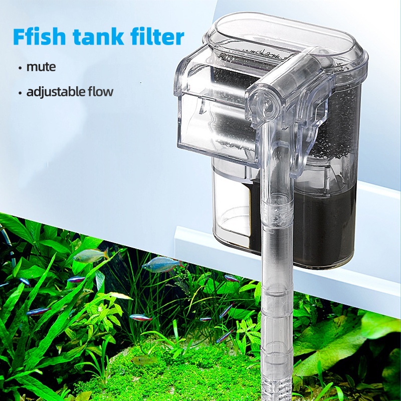 Cleaner Fish Aquarium - 水槽用小型吊り下げ式USBフィルター 2.5W 250H/L 30cm以下の水槽に最適 新型水槽清掃機器