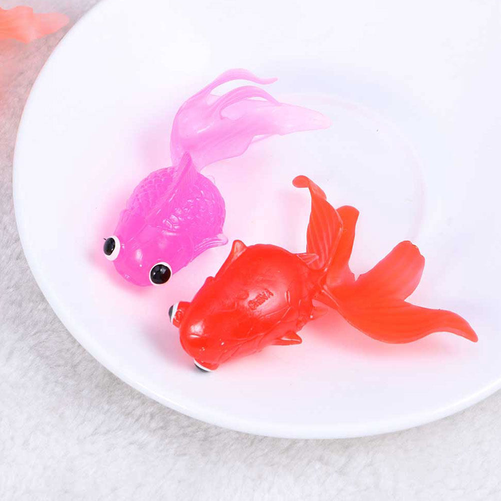 Aquarium Mini Fish - 30個入り、リアルな質感の装飾用ミニチュア魚のおもちゃ。ハロウィン、クリスマス、新年に最適。水に浮く魚のおもちゃ、ミニチュア金魚のおもちゃ、水槽用。