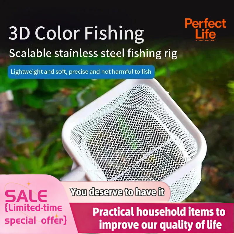 Aquarium Fish Net - 1、2個入りステンレス鋼製釣り用ランディングネット、防錆耐腐食性、魚やエビの捕獲用、水槽アクセサリー