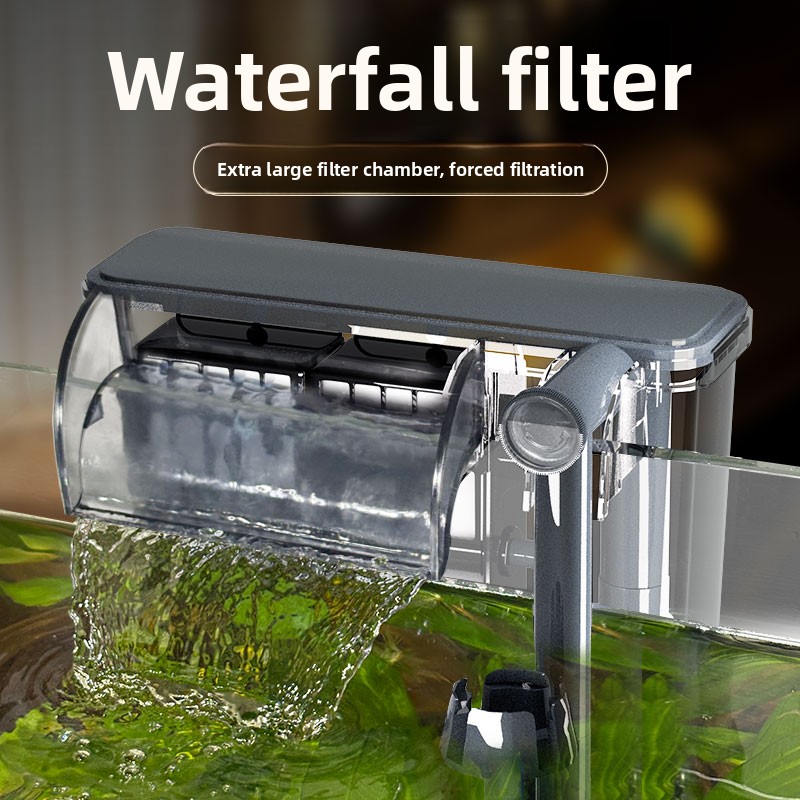 Aquarium Fish Ball - SBO水槽用壁掛けフィルター 3-in-1 静音大容量酸素供給器 循環器 コットンボールフィルター 淡水魚用