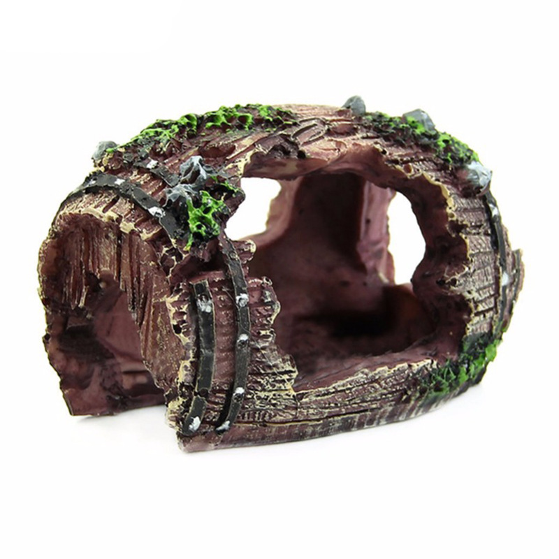 Aquarium Fish Hideout - 水槽人工樽洞窟樹脂装飾品装飾造園アクセサリー魚タンク水槽装飾背景