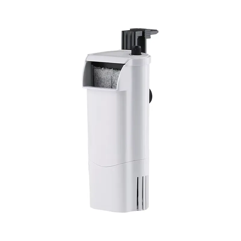 Aquarium Mini Fish - 3-in-1長方形プラスチック製水槽用フィルターポンプ（水槽、ミニカメ水槽用）低水位滝フィルター