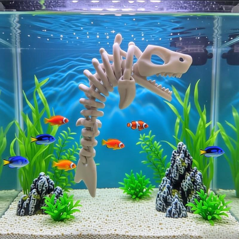 Aquarium Fish Shark - 17 センチメートルサメの骨格水中水族館装飾水族館の装飾テーマ別装飾品クリエイティブ造園水族館アクセサリー