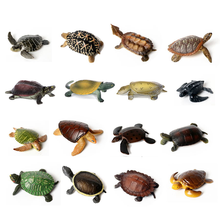 Aquarium Fish Items - リアルなミニチュア潜水艦海タートルモデル、海の動物亀の置物、水族館の装飾、水槽の付属品、おもちゃ