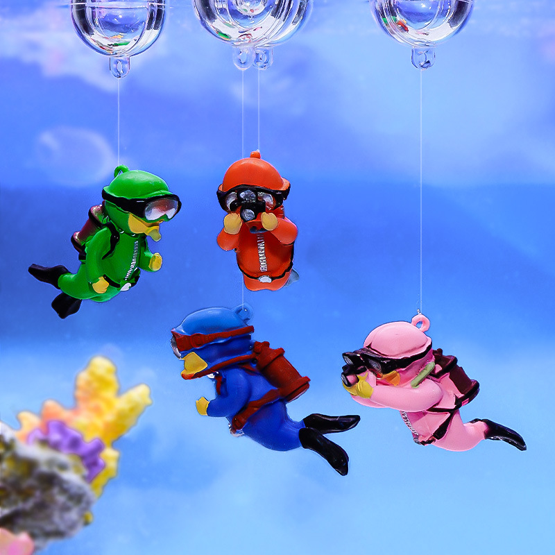 水槽ダイバー装飾品風景装飾水族館ギフト人気のフローティング、 - Aquarium Fish Ball のレビューと価格