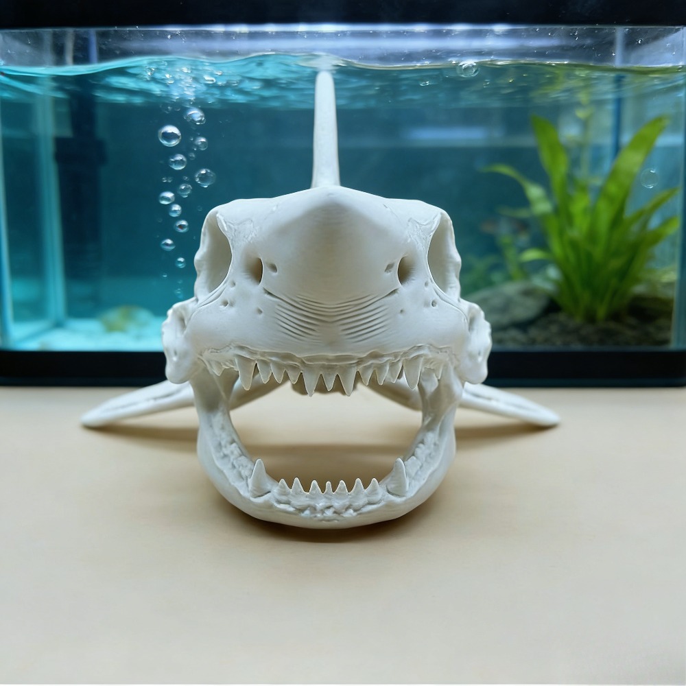 3Dプリント製サメの頭蓋骨スケルトンコスプレ小道具、水槽飾り - Aquarium Fish Shark のレビューと価格