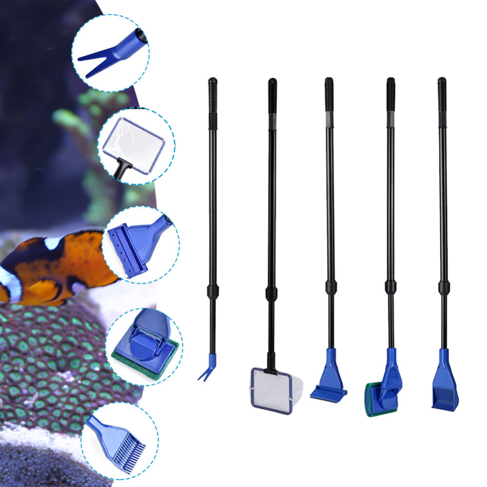 高品質の5-in-1アクアリウムクリーニングツール,グラスク - Aquarium Fish Net のレビューと価格