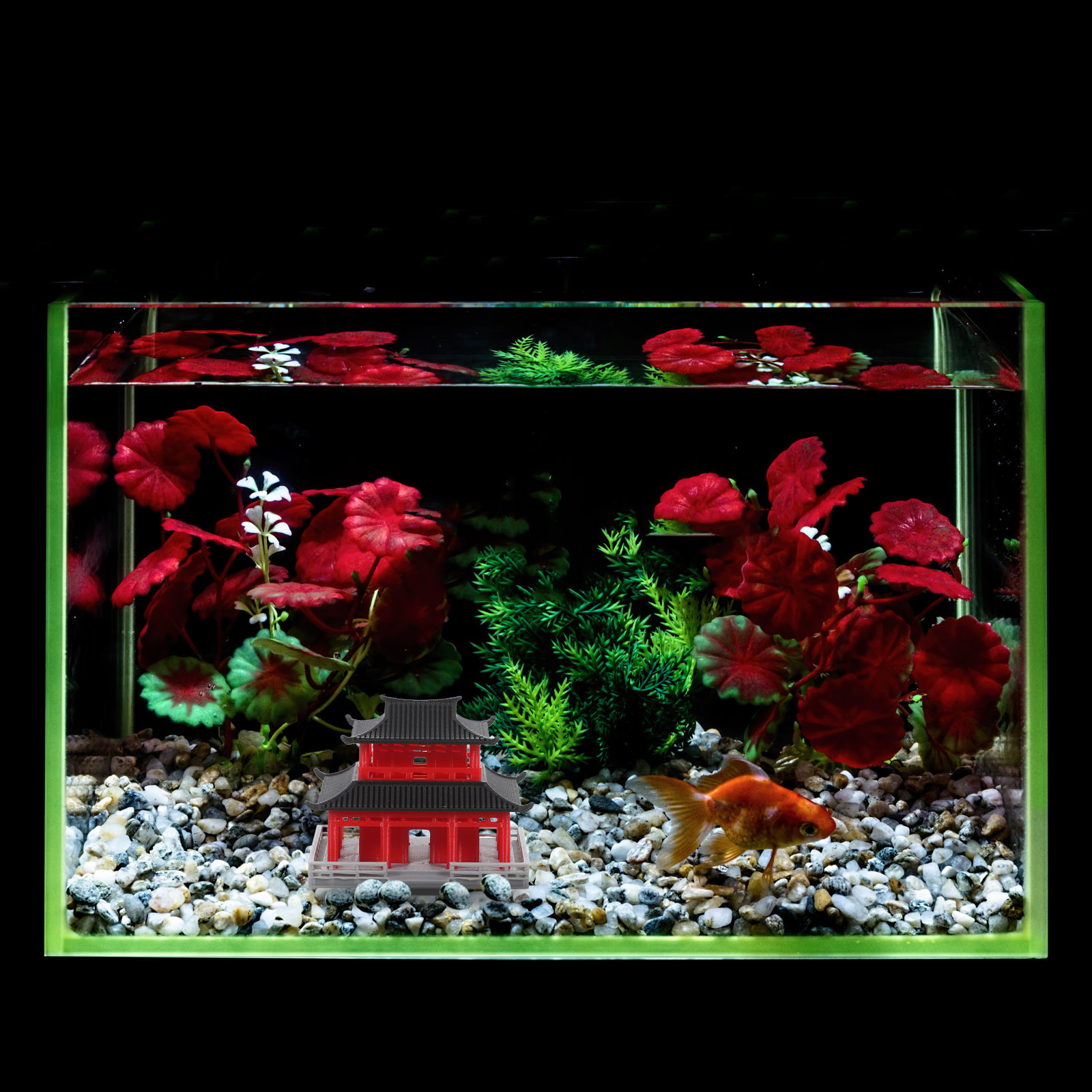 ミニパビリオン・パゴダ、中国の古代建築、水槽の装飾品、ミニチ - Aquarium Fish Usa のレビューと価格