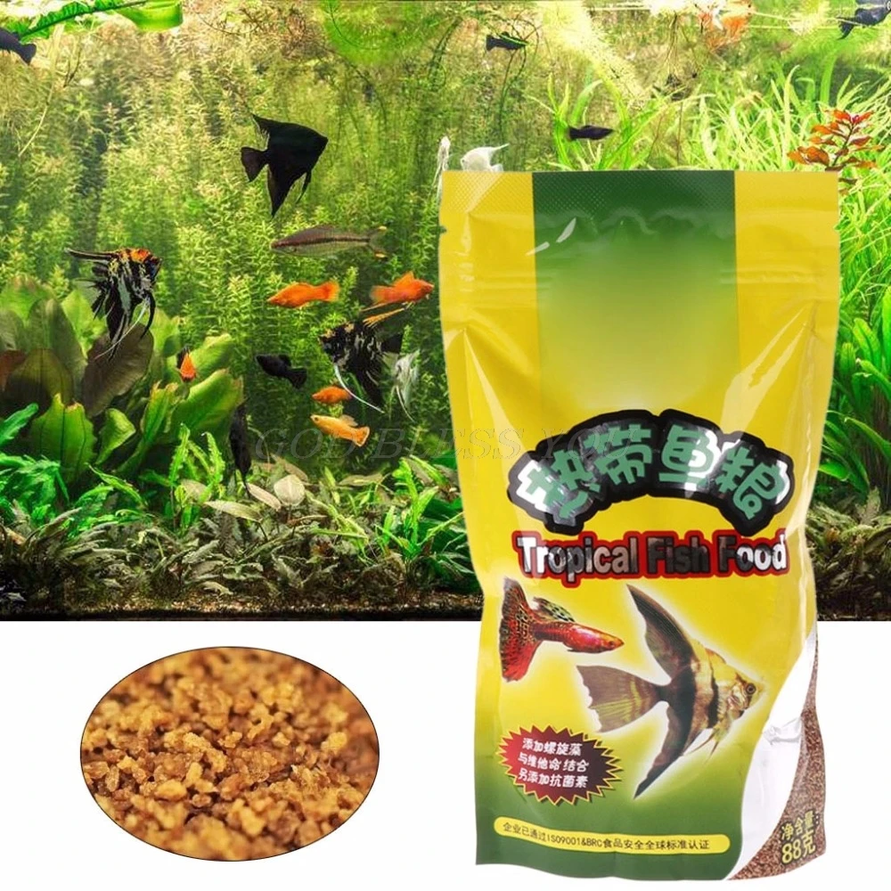 水族館タンク 熱帯魚の餌 小魚の餌 穀物 88g おいしい餌 - Aquarium Fish Items のレビューと価格