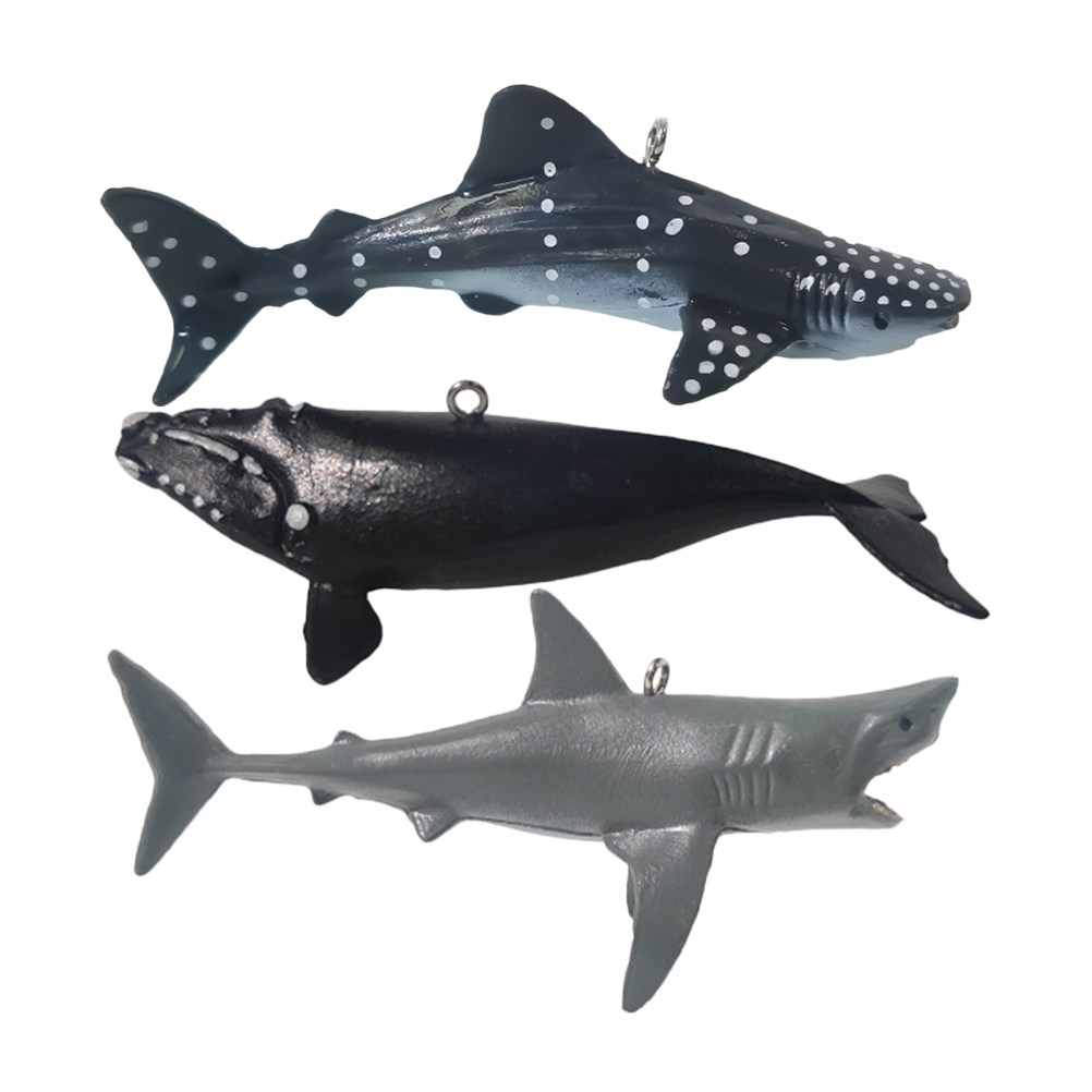 3個入りリアルな浮遊サメ水槽飾り、鮮やかで色褪せない装飾、水 - Aquarium Fish Shark のレビューと価格