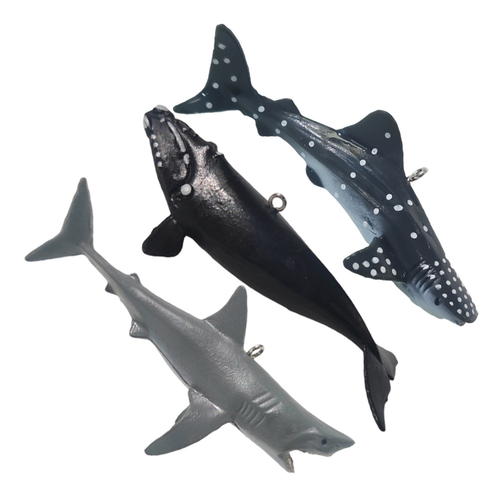 3個入りリアルな浮遊サメ水槽飾り、鮮やかで色褪せない装飾、水 - Aquarium Fish Shark のレビューと価格