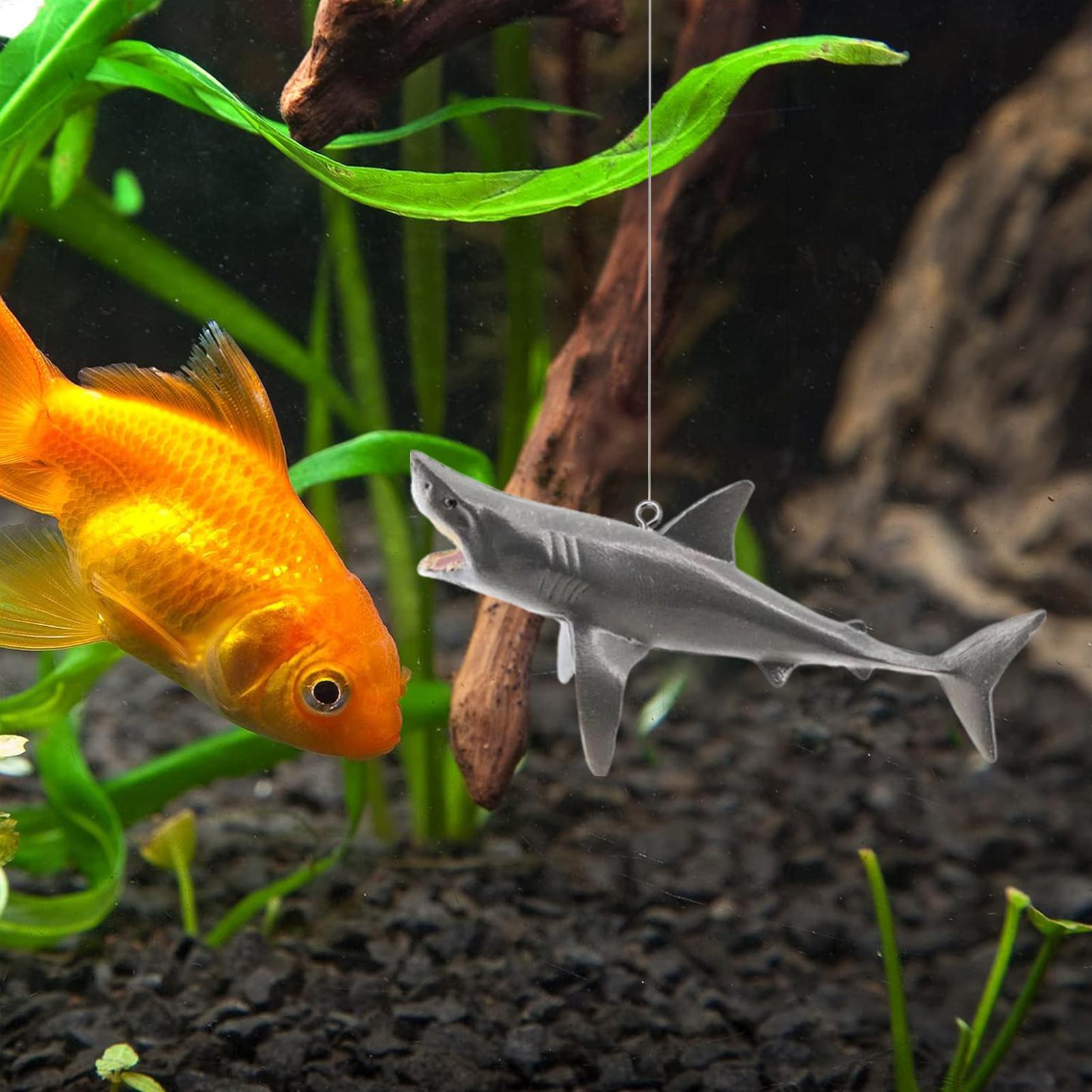 フローティングシャーク水槽風景装飾、調整可能な位置のフローテ - Aquarium Fish Shark のレビューと価格