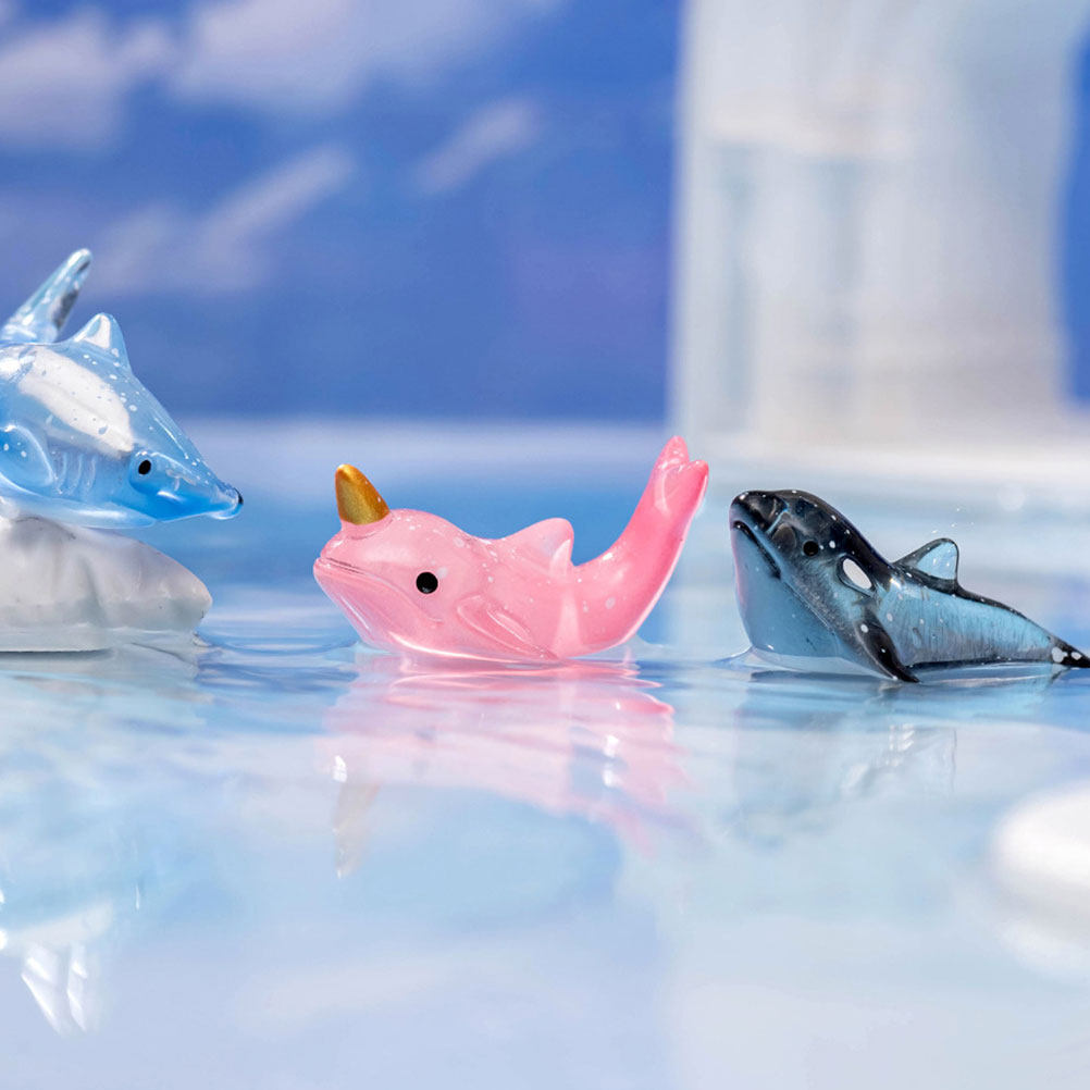 6個入り 海洋動物フィギュア レジン製ミニチュア クジラやサ - Aquarium Fish Shark のレビューと価格