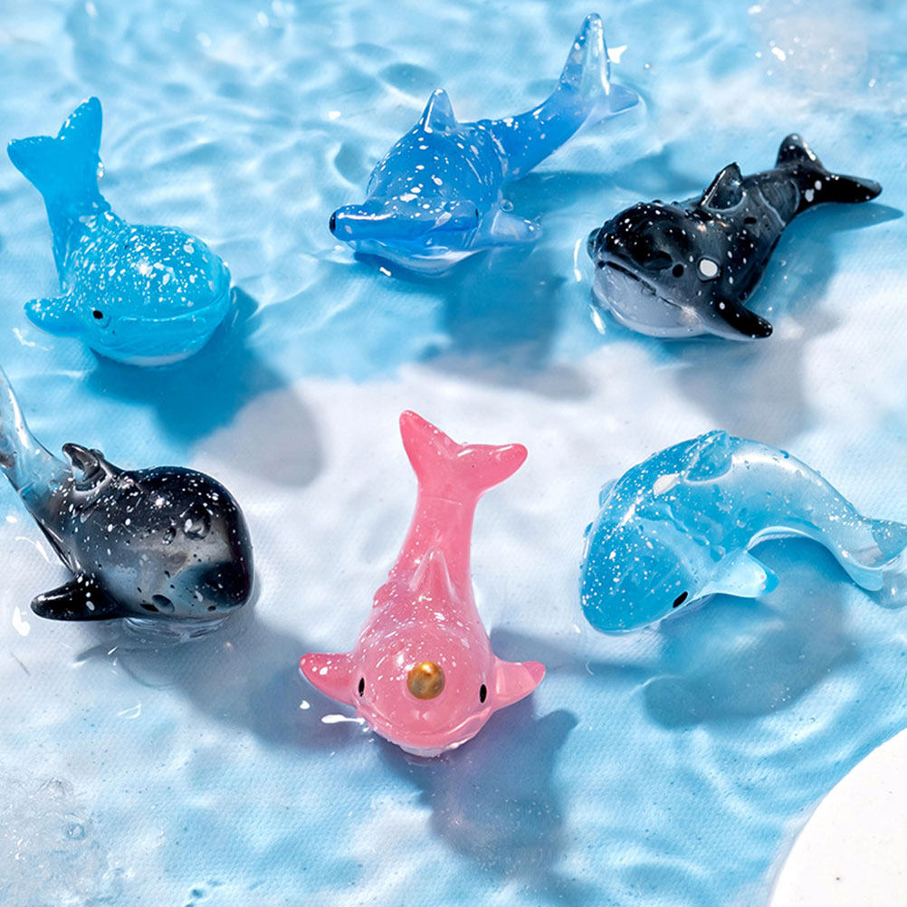 6個入り 海洋動物フィギュア レジン製ミニチュア クジラやサ - Aquarium Fish Shark のレビューと価格