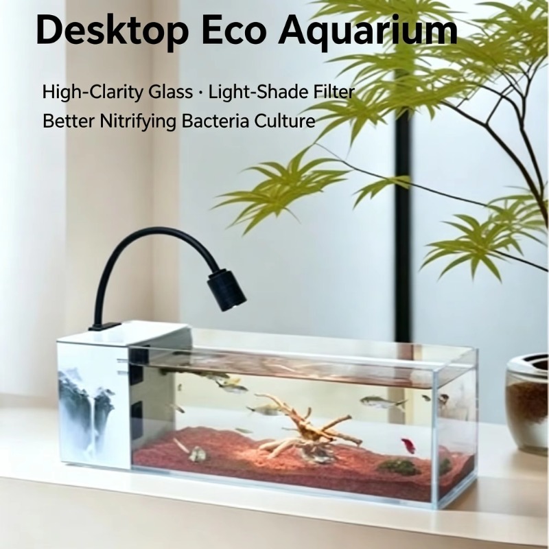 高級家庭用ガラス水槽、家庭用魚飼育向け生態循環フィルター付き - Aquarium Fish Keeping のレビューと価格