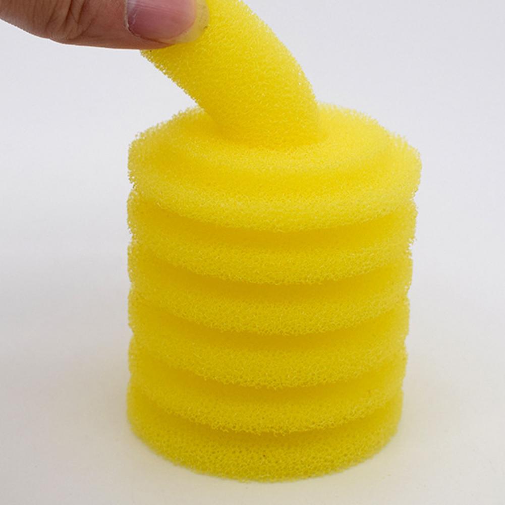 水槽スポンジユニバーサル再利用可能な簡単な操作ラウンド黄色水 - Aquarium Fish Yellow のレビューと価格