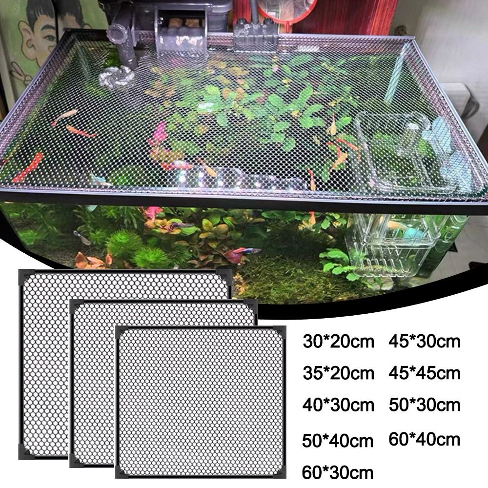 耐久性のある磁気水槽蓋カバー DIY 簡単設置水槽アンチジャ - Aquarium Fish Net のレビューと価格