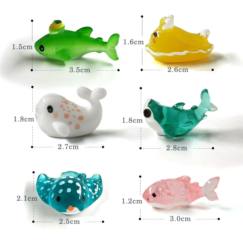 家の装飾のためのモダンなミニチュア漫画の置物,サメ,クジラ, - Aquarium Fish Shark のレビューと価格