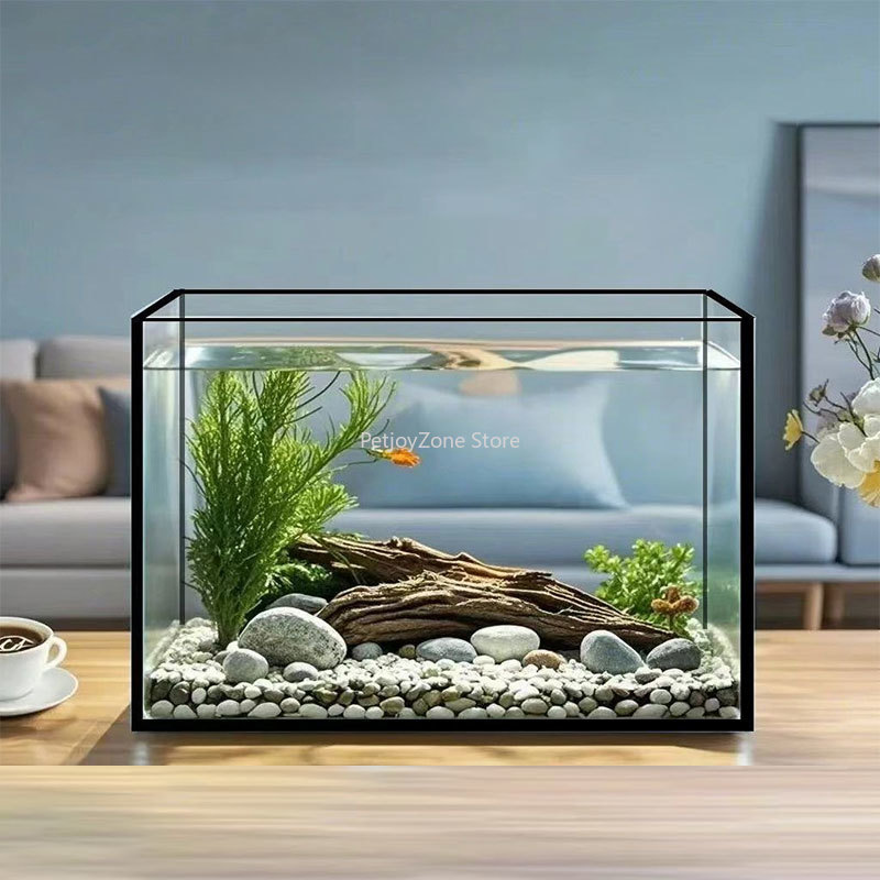 超透明大型長方形ガラス水槽 カスタム容量 電力220v 環境 - Aquarium Fish Keeping のレビューと価格