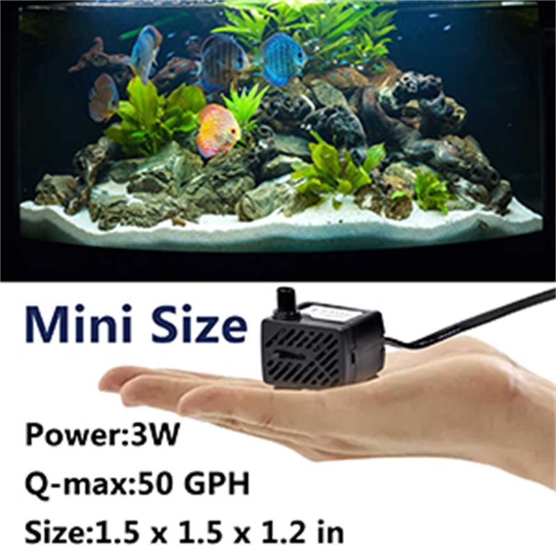 ミニ水槽ウォーターポンプ簡単設置取り外し可能クリーニング超静 - Cleaner Fish Aquarium のレビューと価格
