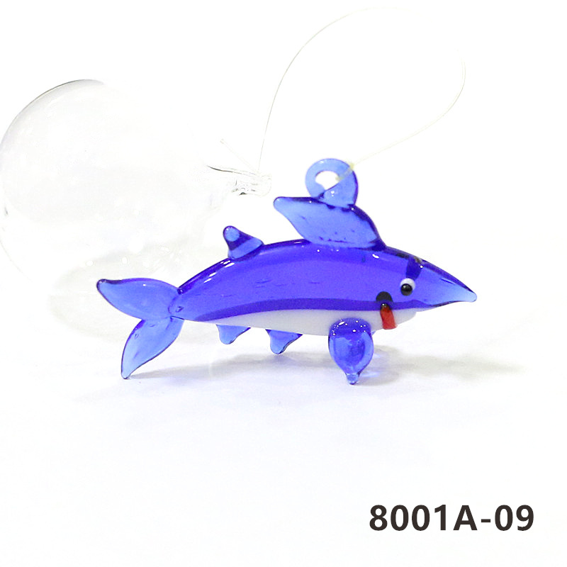 フローティングガラス海洋動物ペンダント水槽飾りミニイルカタツ - Aquarium Fish Shark のレビューと価格