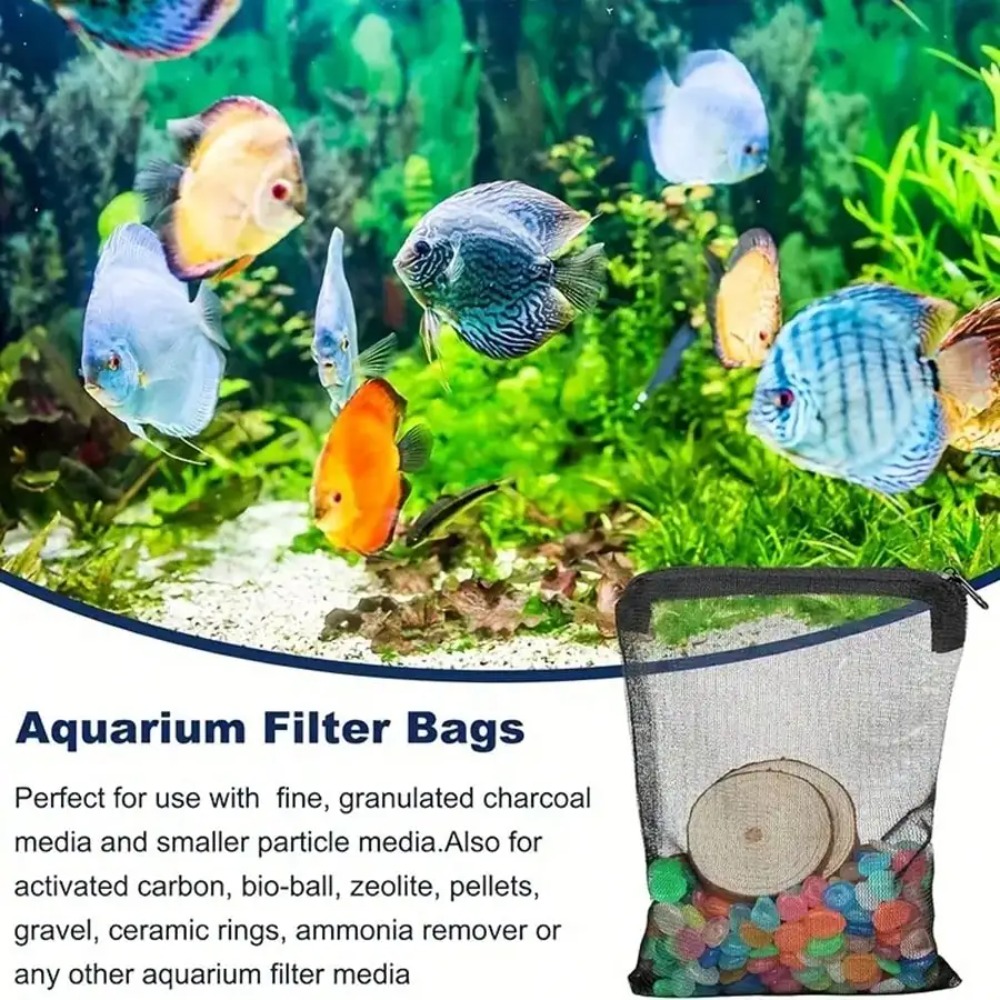 10個入り ブラックメッシュフィルターバッグ ジッパー付き  - Aquarium Fish Keeping のレビューと価格